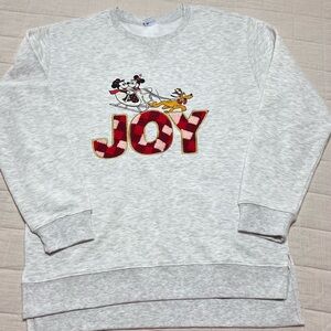 Gray Sweatshirt with Joy Graphic